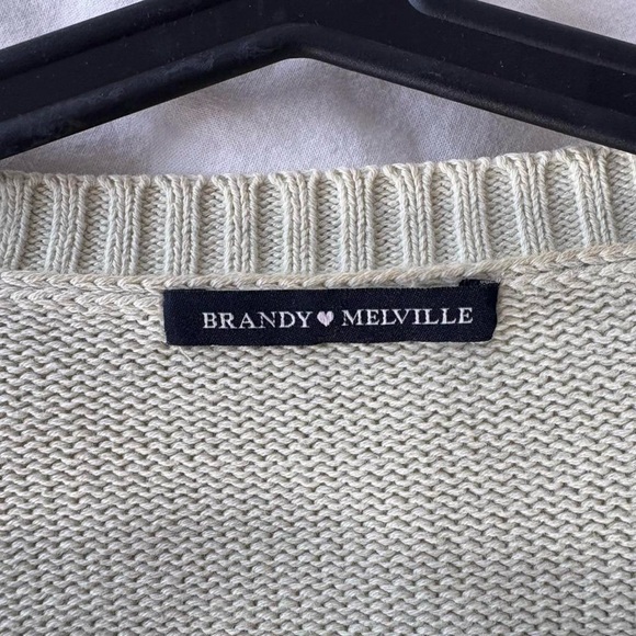 Brandy Melville Light Green Cardigan Sweater - Picture 3 of 3